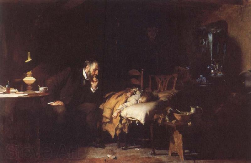 Luke Fildes The Doctor Norge oil painting art